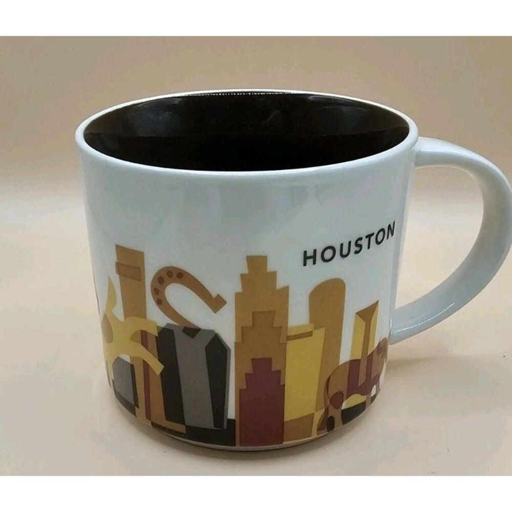 Starbucks Houston Been There Series Across The Globe Collection Ceramic Mug 14oz